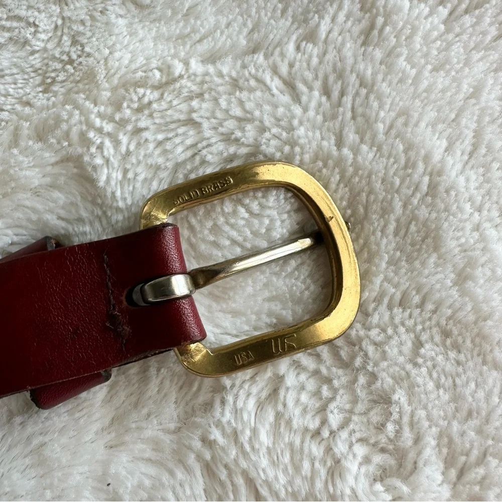 Preston Belt Mens 42 Blue Sailing Flags Nautical Boating Sailor Brass Buckle Adj
